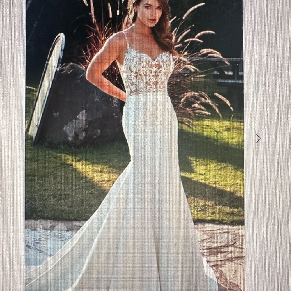Kaitlin EK1607 Satin and Lace Gown-New-never worn